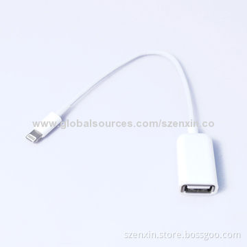 OTG USB Cable for iPhone 5/iPad Mini/iPad 4